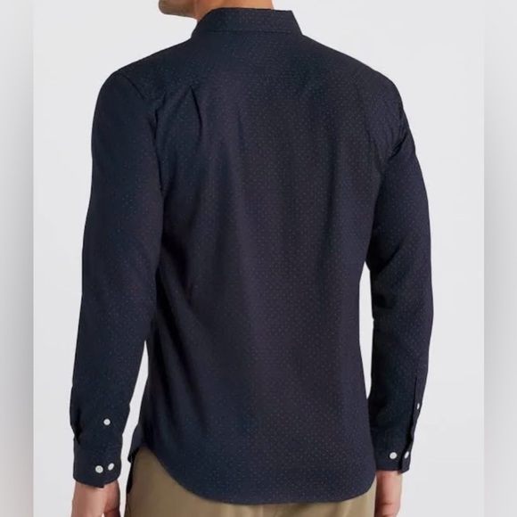 HAWKER RYE ELEMENTAL LONG SLEEVE OXFORD SHIRT NAVY - M - Picture 3 of 5